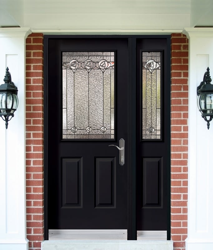 Large Black Entrance Door